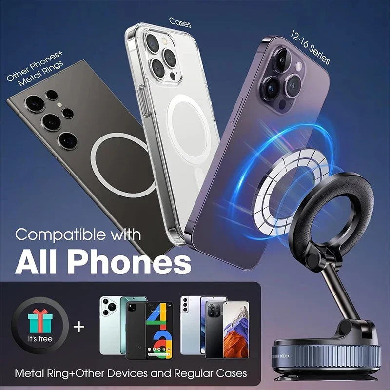 Ultra-Grip 360° magnetic car phone mount