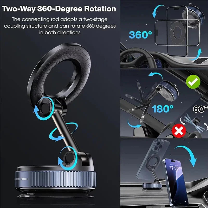 Ultra-Grip 360° magnetic car phone mount